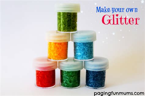Make Your Own Glitter Paging Fun Mums