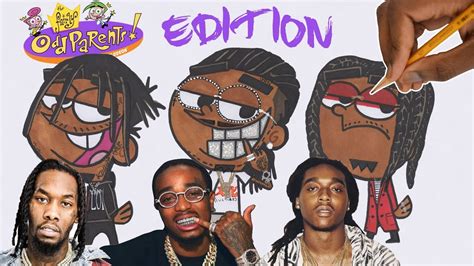 Draw Rappers As Cartoons Migos Atl S1 Ep6 Youtube