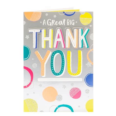 Create your own photo thank you cards! Buy Thank You Card - A Great Big Thank You for GBP 0.99 | Card Factory UK