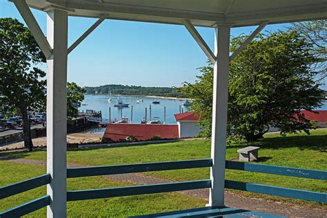 Onset Beach Through The Trees Buzzards Bay Cape Cod Wareham Gazebo View