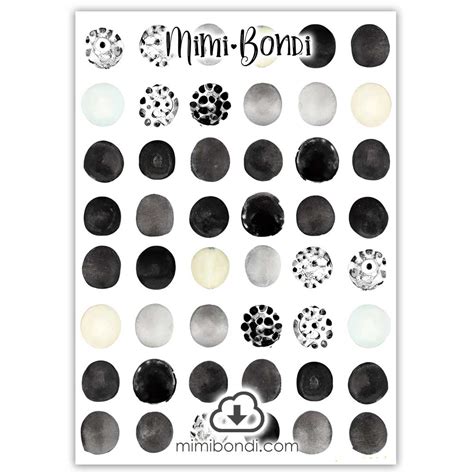 Gothic Dots Mixed Media Background Collage Paper Mimi Bondi
