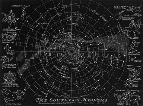 Black and white star transparent images (341). map of the southern stars by bryonie porter ...