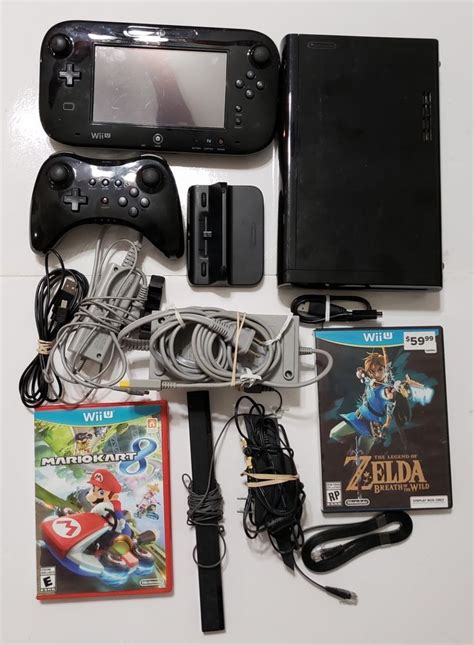 Nintendo Wii U Deluxe 32gb Black Handheld System Nintendo Wii U