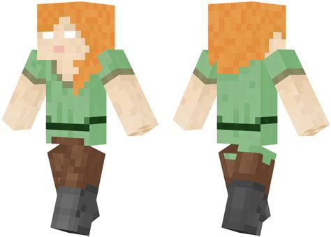 Download Herobrine Alex Minecraft Winter Skin Boy Png Image With No