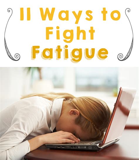 11 Ways To Fight Fatigue Some Great Suggestions Here Health And Fitness Tips Fight Fatigue