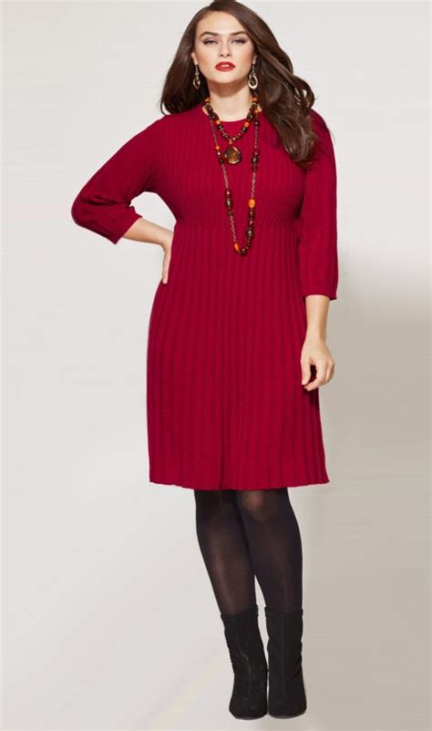Plus Size Sweater Dresses For Fall 2019 Pluslookeu Collection