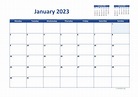 2023 blank calendar pdf free printable templates - 2023 yearly blank ...
