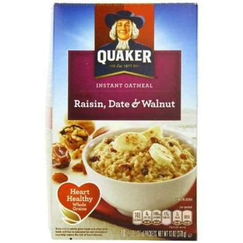 Quaker Instant Oatmeal Raisinand Spice 10 Count 151oz