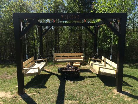 Ana White | Fire Pit Swings - DIY Projects | Fire pit swings, Backyard ...