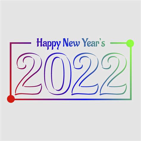 Gelukkig Nieuwjaar 2022 4911042 Vectorkunst Bij Vecteezy