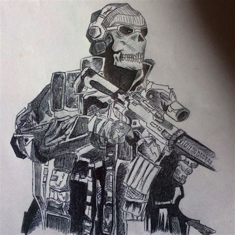 Call Of Duty Drawing Pencil Sketch Colorful Realistic