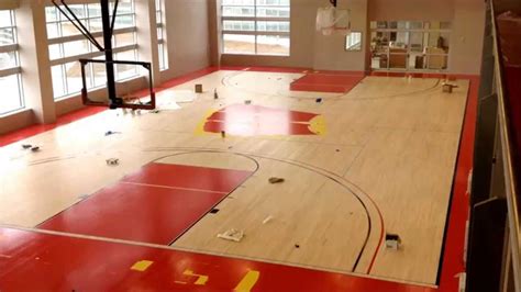 Building The Basketball Court At The American Center Youtube