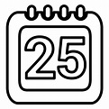 icono de calendario 25 - Descargar PNG/SVG transparente