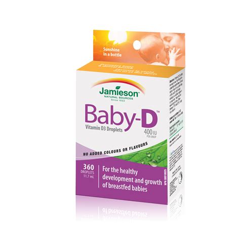 Baby D Vitamin D3 400 Iu Droplets 360 Drops Vitana Vitamins