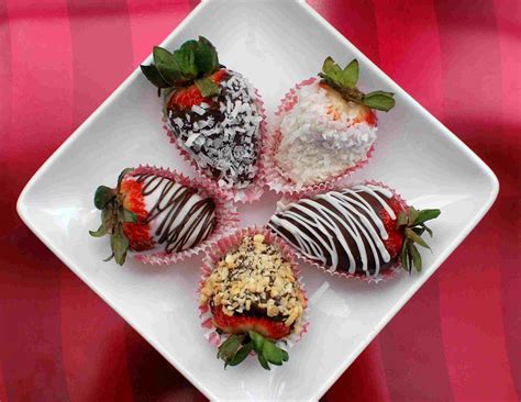 Homemade Gourmet Chocolate Dipped And Covered Strawberries For Valentines Day — The 350 Degree Oven