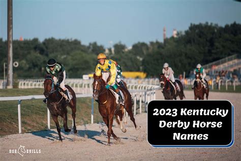 2023 Kentucky Derby Meet The Horses And Their Unique Names