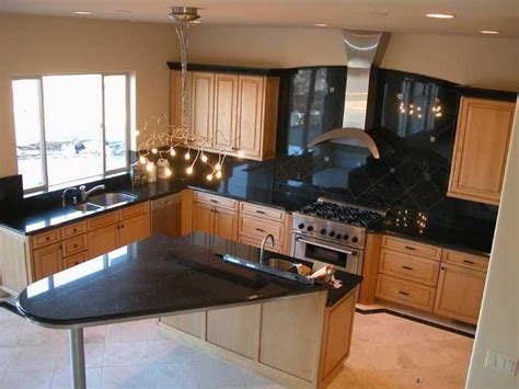 View image more like this. natural maple cabinet with dark countertops - but not on ...