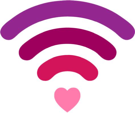 Wifi Red Internet Love Emoji Sticker By Eveecarrizo