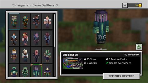 Does Anyone Know Why The Biome Settlers 3 Skin Pack Cant Be Seen By