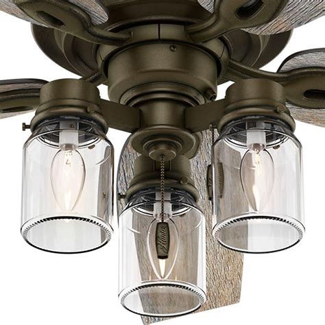Easy installation is possible with the hunter fan 53091. Hunter Crown Canyon 52 in. Indoor Regal Bronze Ceiling Fan ...