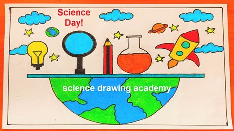 National Science Day Drawing Poster Easy And Simple 2024 Science