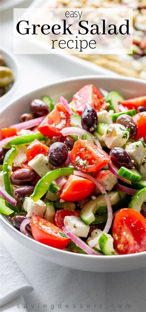 Easy Greek Salad Recipe Recipe Greek Salad Recipes Easy Greek Salad Recipe Greek Salad