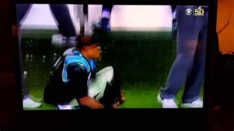 Cam Newton Crying At Superbowl 50 Youtube