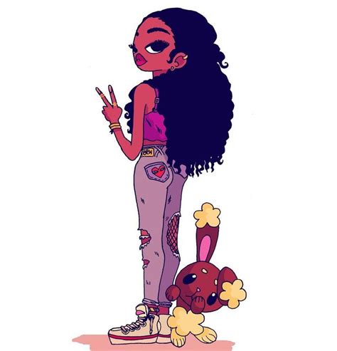 Black Girl Cartoon Girls Cartoon Art Doodle Cartoon Black Women Art