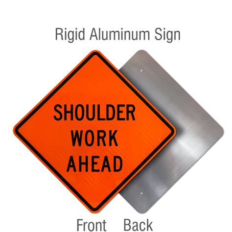 Shoulder Work Ahead Sign X4735 By