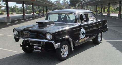 1956 chevy bel air hot rod street strip gasser drag race car 56 2 dr for sale in united