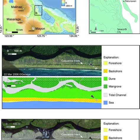 Geomorphology Of Lagonoy Gulf A Topographic Relief Of The Coasts