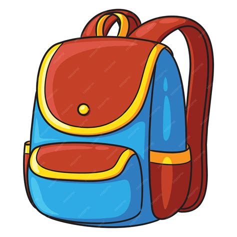 Premium Vector School Bag Cartoon