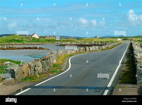 South Uist Causeway Western Isles Outer Hebrides Scotland Uk Gb Stock