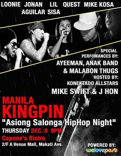 Pinoy Hiphop Superstar: Manila Kingpin Asiong Salonga Hiphop Night