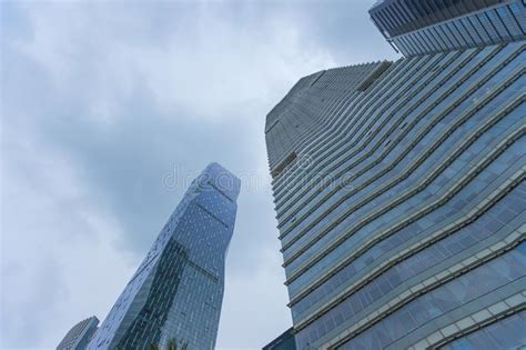 Modern Skyscrapers In Guangzhou China Stock Photo Image Of Exterior