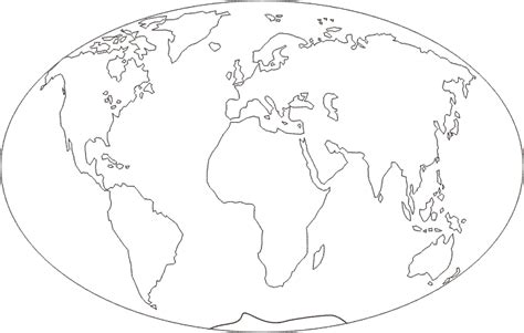 Planisfero Muto Da Stampare Gratis Idee Cartina Geografica Mondo