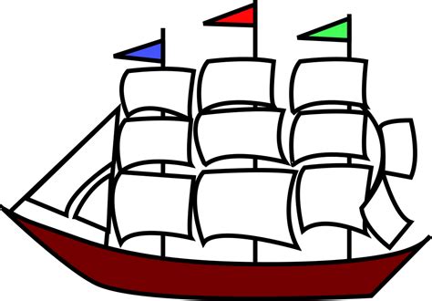 Onlinelabels Clip Art Sailing Ship 11