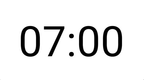 7 Minute Countdown Timer Youtube