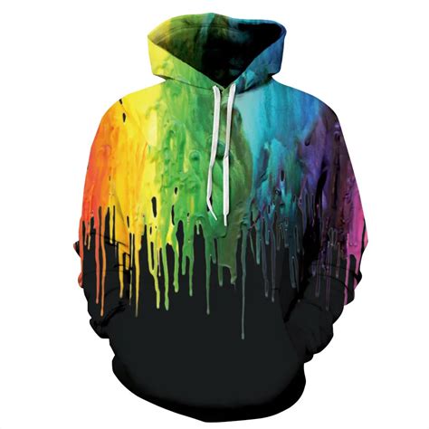 Mens Hoodies 3d Printing Long Sleeve Caps Clothing Hooded Pullover