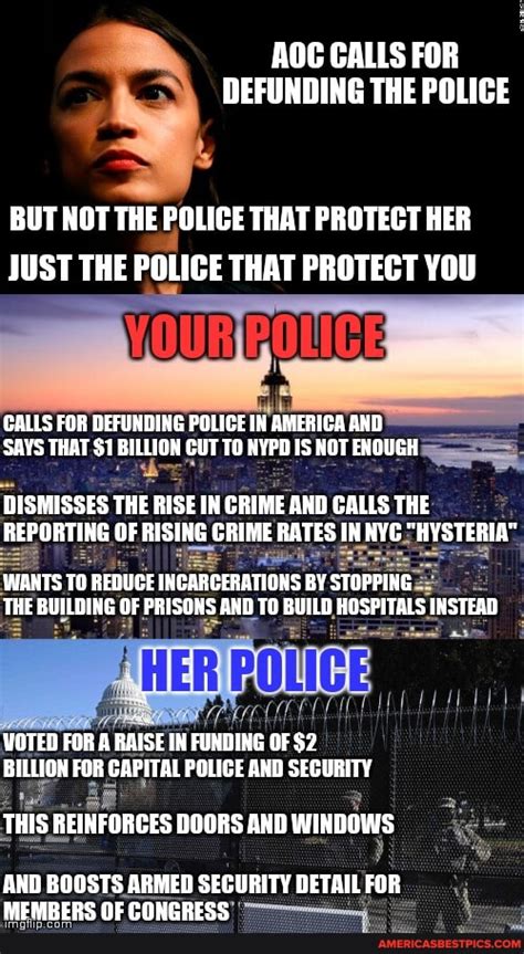 Defunding The Police But Not The Police That Protect Her Just The