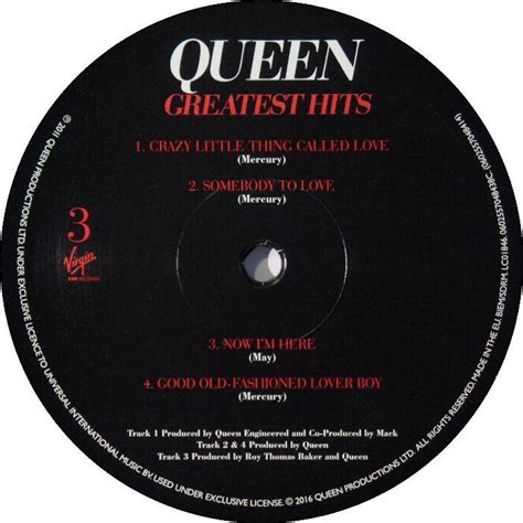 Queen Greatest Hits Album Gallery