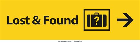 Lost And Found Sign Royalty Free Stock Svg Vector