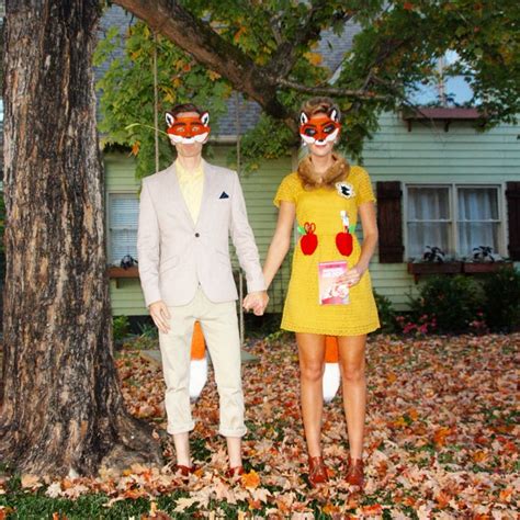 Fantastic Mr And Mrs Fox Halloween Costume Wes Anderson Style Fox Halloween Fox Halloween