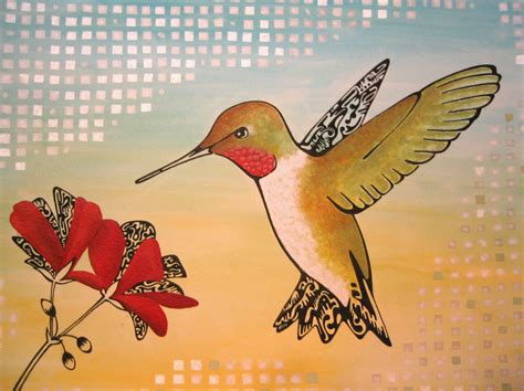 Abstract Hummingbird By Hollrock On Deviantart