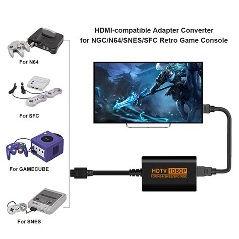 Hdmi Compatible Converter 1080p Adapter For N64 Nintendo 64snesngc