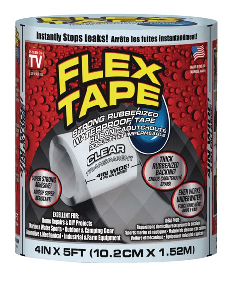Flex Tape Rubberized Waterproof Adhesive Tape Seals And Repairs Leaks