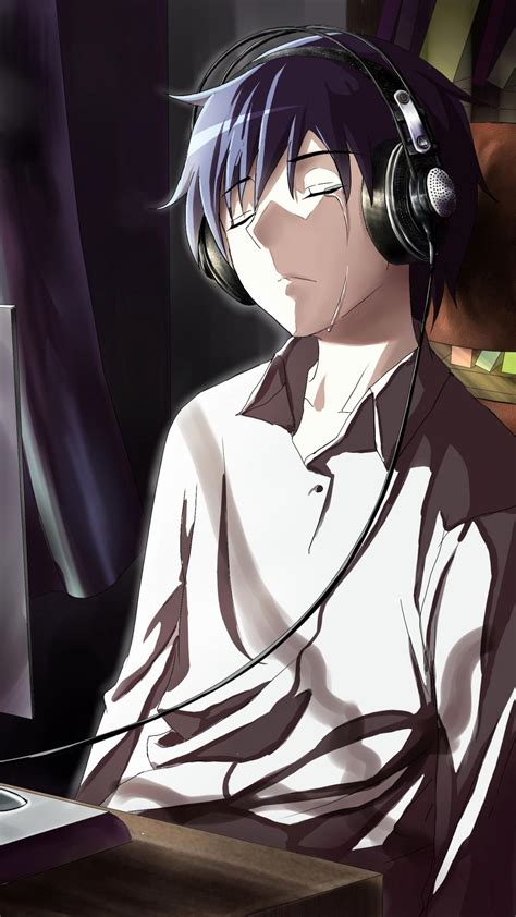 I keep watching animes where i'm like; Anime Boy Sad Face Wallpapers - Wallpaper Cave