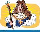Король Солнця, Луис XIV, король Франции Иллюстрация штока - иллюстрации ...