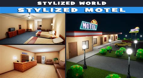 Stylized Motel In Environments Ue Marketplace