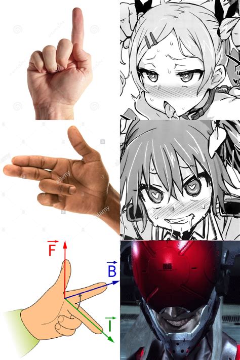 Left Hand Rule Ahegao Fingers Know Your Meme
